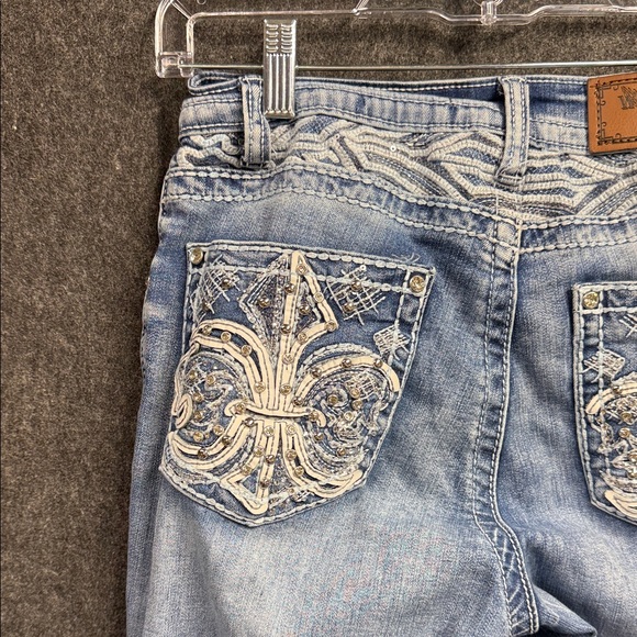 Westfield Eagle Stylish Light Blue Flare Jeans - Picture 5 of 14